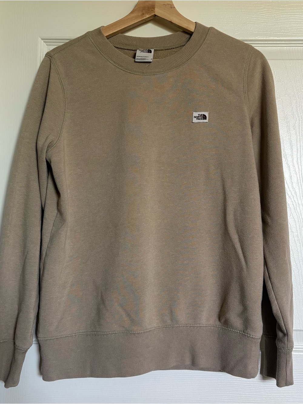 The North Face Women’s Crewneck Sweatshirt in Tan